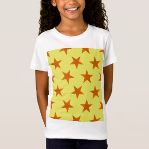 Golden Stars Mönster 4 T Shirt