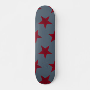 Golden Stars Mönster 9 Mini Skateboard Bräda 18,5 Cm