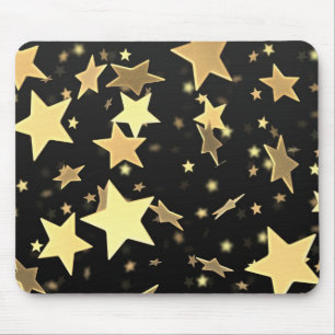 Golden Stars Mouse Pad Musmatta