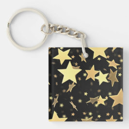 Golden Stars Nyckelring