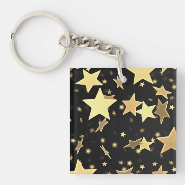 Golden Stars Nyckelring (Framsidan)
