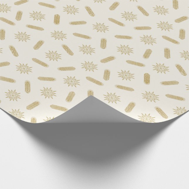 Golden Stars och Träd Brunches Presentpapper (Hörn)