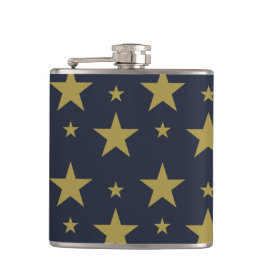 Golden Stars på marinblått - Elegant och tidslös Fickplunta