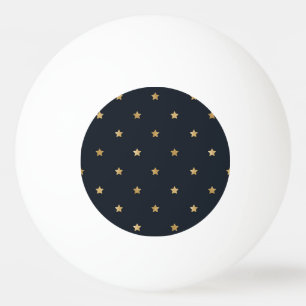 Golden Stars på Midnight Black Pingisboll