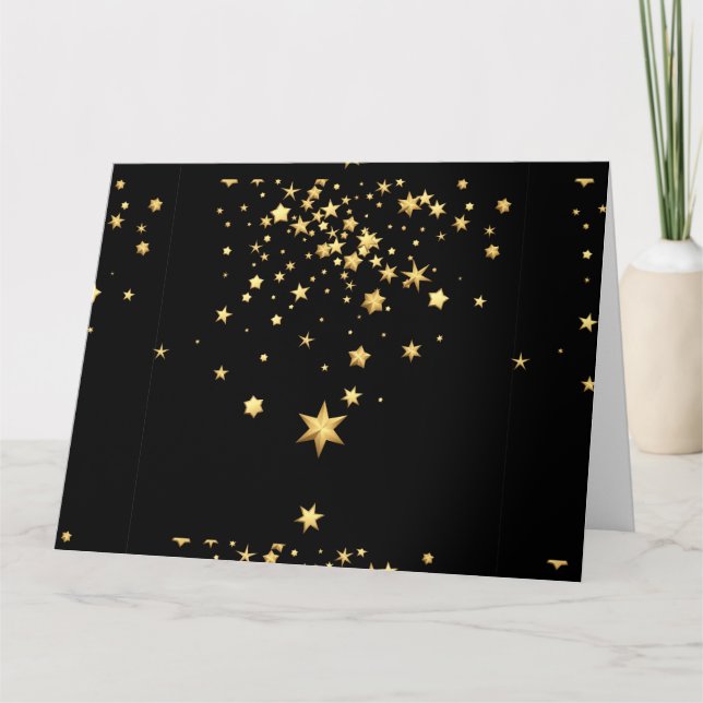 Golden Stars Tack Kort (Framsida)