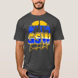 Golden State Basketball Retro 90s Chrome Skyline T Shirt