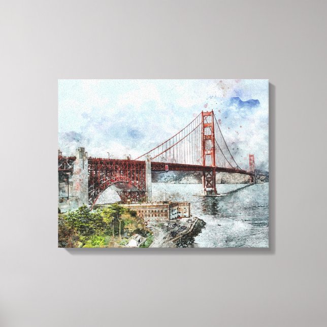 Golden State Bridge San Francisco Canvastryck (Framsida)