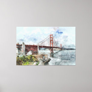 Golden State Bridge San Francisco Canvastryck