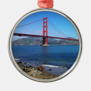 Golden State Bridge - San Francisco, Kalifornien Julgransprydnad Metall