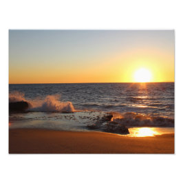 Golden State California Sunset Home Decor Fototryck