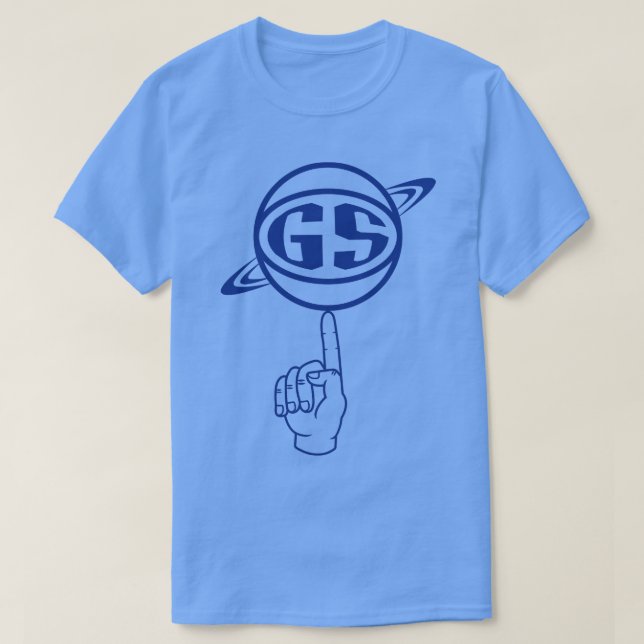 Golden State Spinning Boll Blue T Shirt (Design framsida)