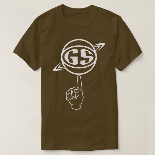 Golden State Spinning Boll White T Shirt (Design framsida)