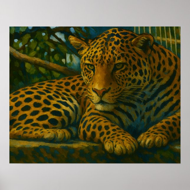 Golden Stillness - Restaurang i Foliage Poster (Framsidan)