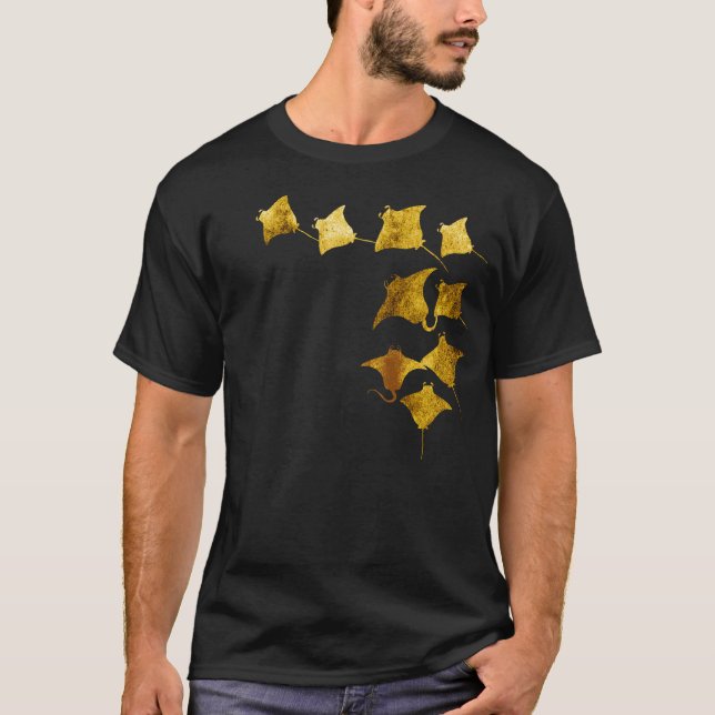 Golden Stingrockor T Shirt (Framsida)