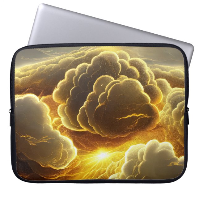 GOLDEN STORM CLOUDS LAPTOP FODRAL (Framsidan)