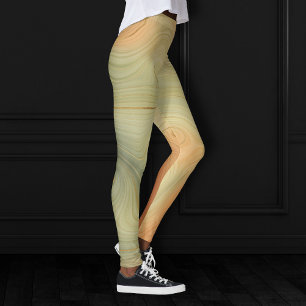Golden Strata   Grönt för Perfekt Burnt Orange Aga Leggings