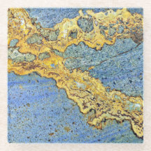 Golden Strata Stone Blue Modern