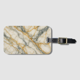 Golden Stratum Marble Texture Bagagebricka