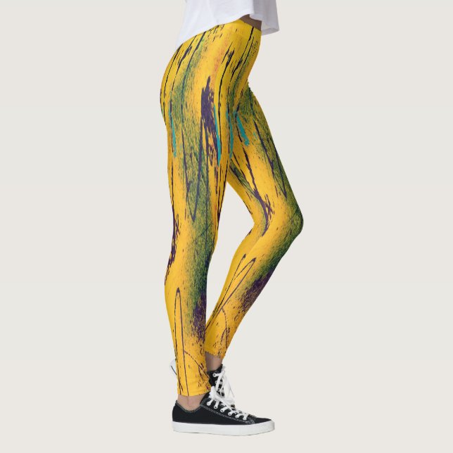 Golden Streaked Dam Leggings (Höger)