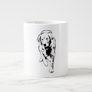 Golden Stride through Autumn Light Jumbo Mugg