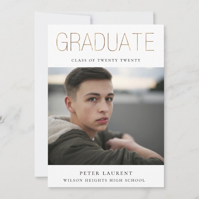 Golden STUDENT Photo Meddelande (Framsida)