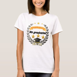 Golden Studenten Badge med Elegant Stil T Shirt