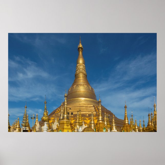 Golden Stupa Temple Poster (Framsidan)