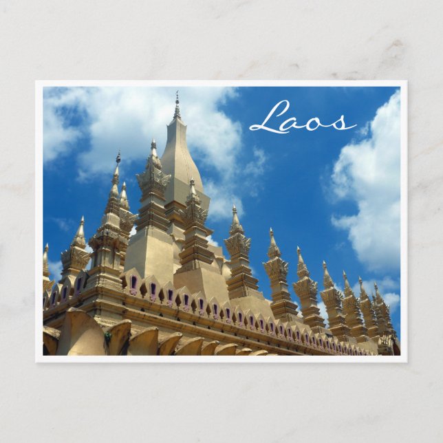 golden stupa toppar vykort (Framsida)