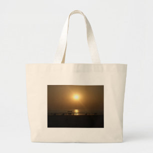 Golden Summer Sunset Reflection on the Beach Jumbo Tygkasse