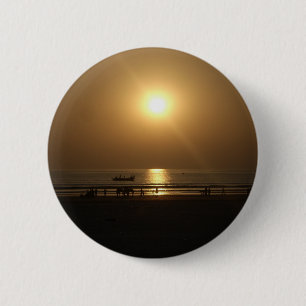 Golden Summer Sunset Reflection on the Beach Knapp
