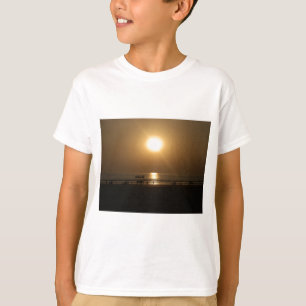 Golden Summer Sunset Reflection on the Beach T Shirt