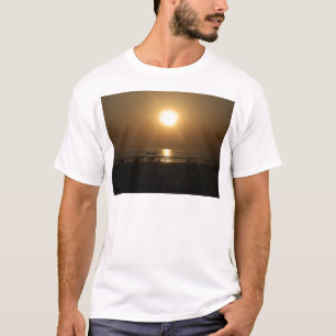 Golden Summer Sunset Reflection on the Beach T Shirt