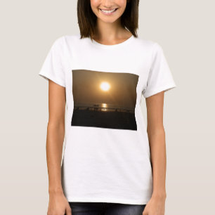 Golden Summer Sunset Reflection on the Beach Tee Shirt
