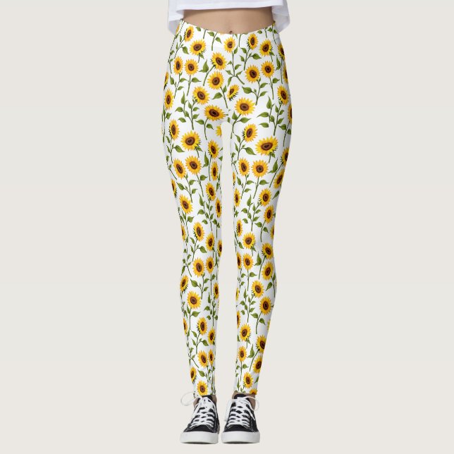 Golden SunblomBliss Leggings (Framsida)