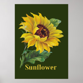 Golden Sunblomma Poster