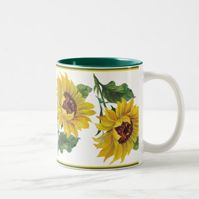 Golden Sunblomma Två-Tonad Mugg (Höger)