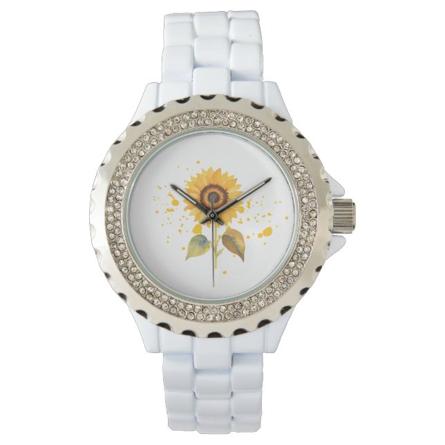 Golden Sunburst Armbandsur (Framsida)
