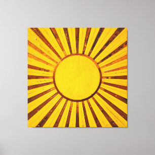 Golden Sunburst Canvastryck