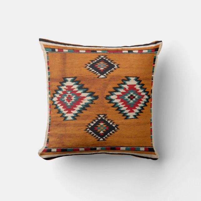 Golden Sunburst’ Gult Kilim Pillows Kudde (Framsida)