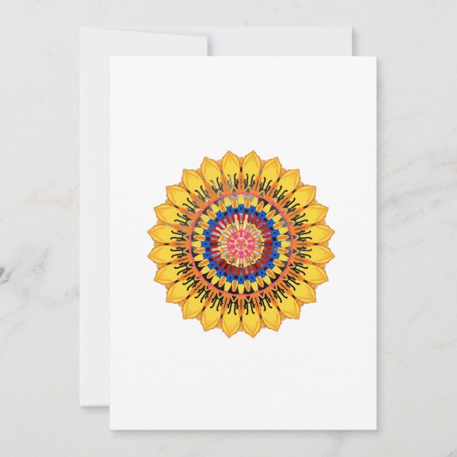 Golden sunburst  inbjudningar (Framsida)