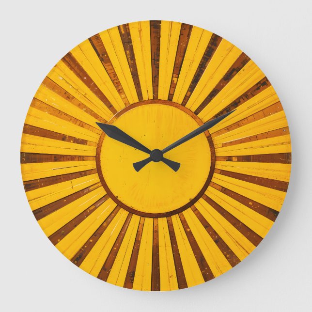 Golden Sunburst Stor Klocka (Framsida)