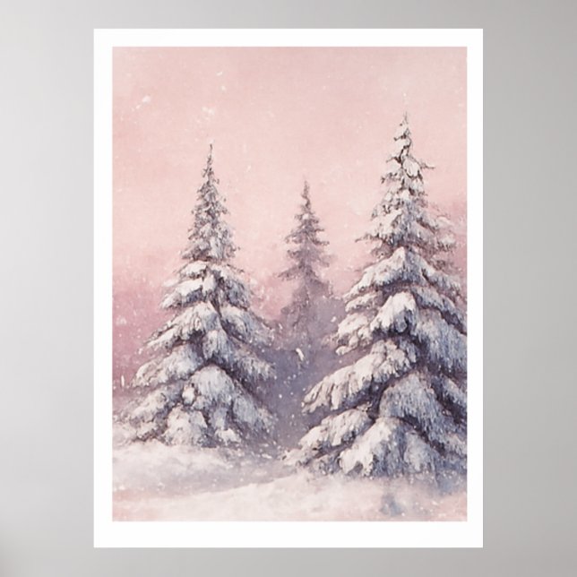 Golden Sunrise Tree Poster (Framsidan)