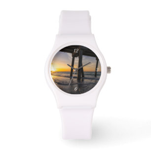 Golden Sunrise under Pensacola Pier Watch Armbandsur
