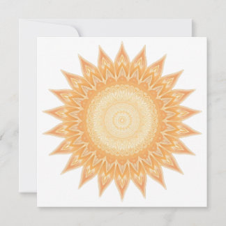 "Golden Sunros Mandala - Light within You" Inbjudningar