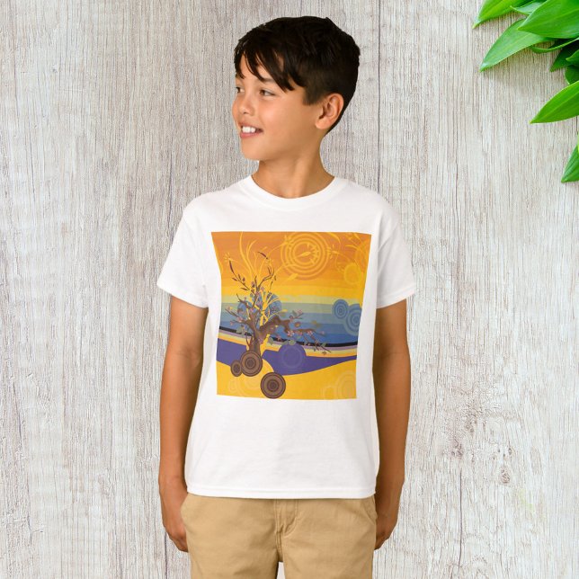 Golden Sunset Art T Shirt (Skapare uppladdad)
