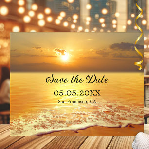 Golden Sunset Beach eller Destination Spara datume Meddelande