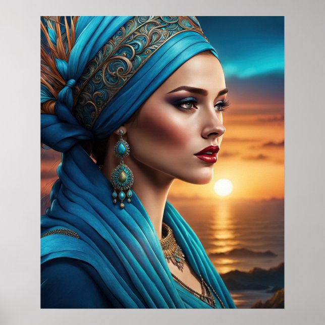 Golden Sunset Beauty Poster (Framsidan)