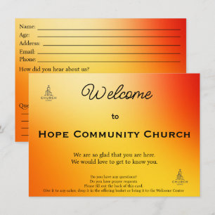 Golden Sunset Church Connection-kort Kort