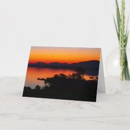 Golden sunset, Gaborone Dam Botswana Kort