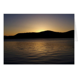Golden Sunset Hälsningskort